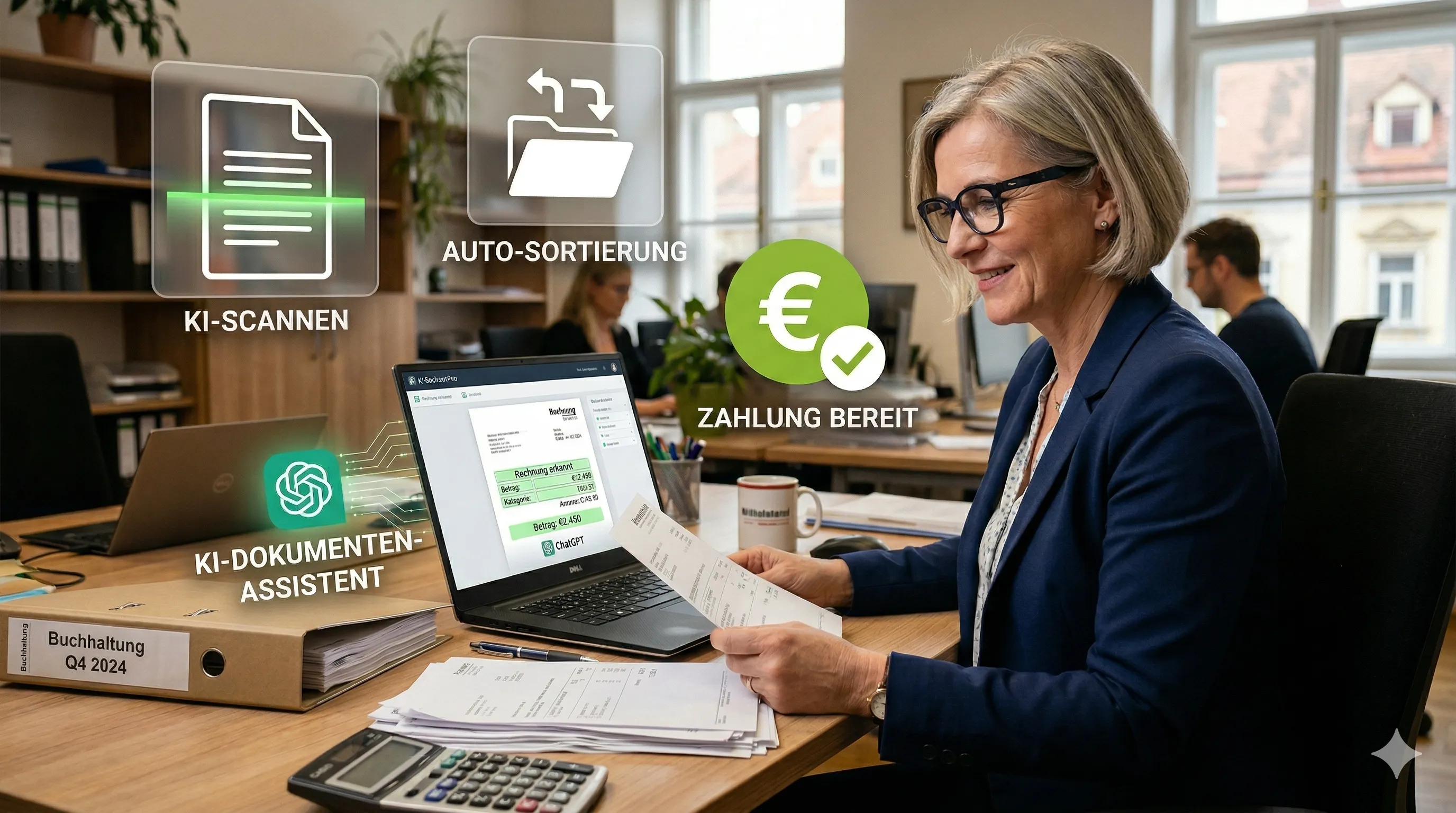 Belegverarbeitung mit KI im Büroalltag