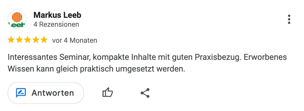 Google-Bewertung 8