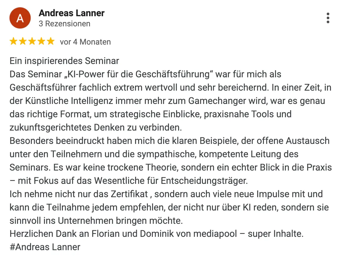 Google-Bewertung 9