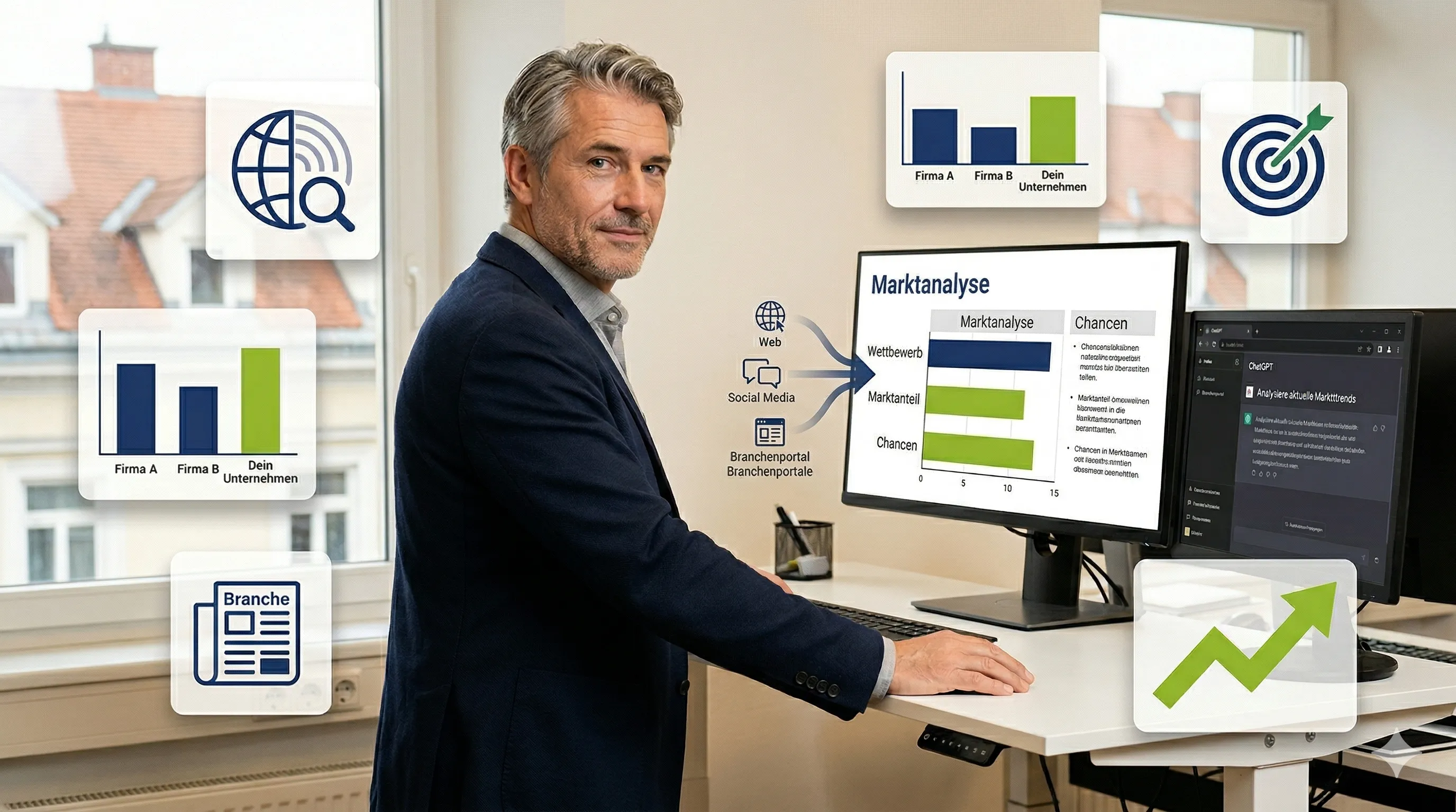 Markt- und Wettbewerbsanalysen mit KI